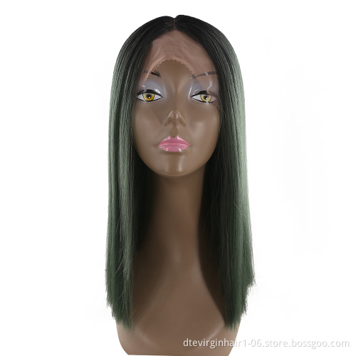 DTL special wig100% synthetic hair machine made women honey silk straight heat resistant soft synthetic wig